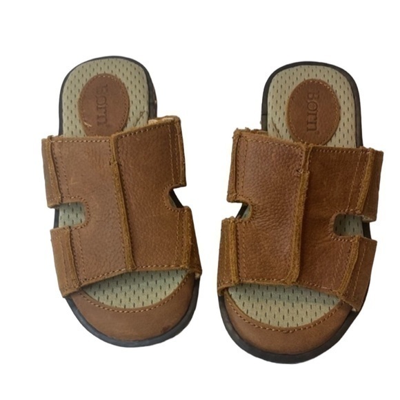 Born Dillon Jared Leather Sandal Slides . Boy Sz 12 little Kid. New without box. - Picture 1 of 4